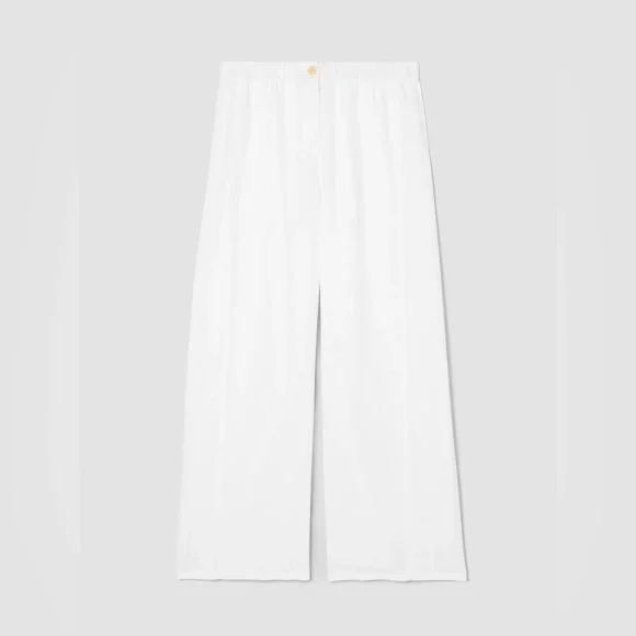 NWT Eileen Fisher Organic Linen Wide-Leg Trouser Pant - Picture 3 of 7
